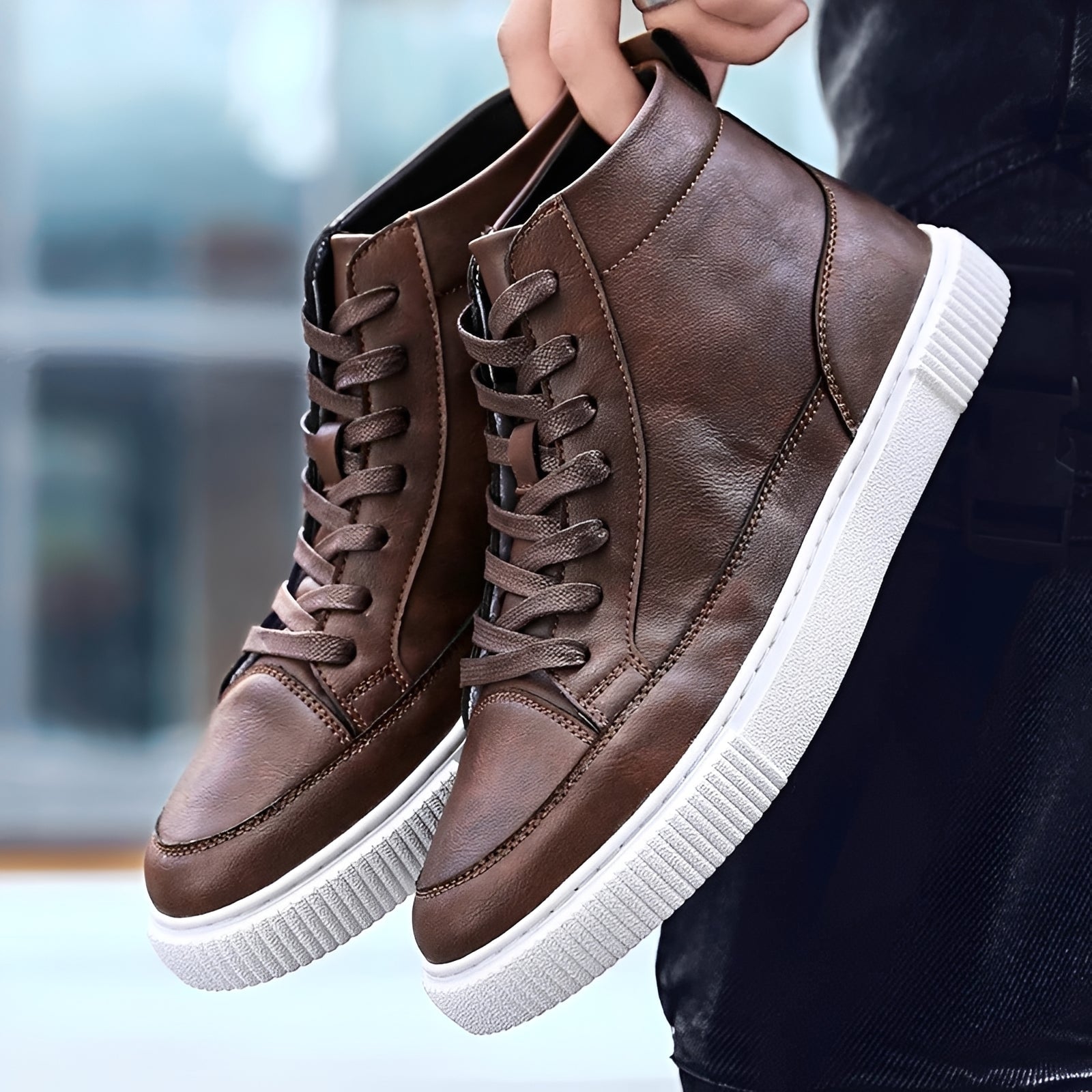 Albert - Eleganter Herren-High-Top-Sneaker