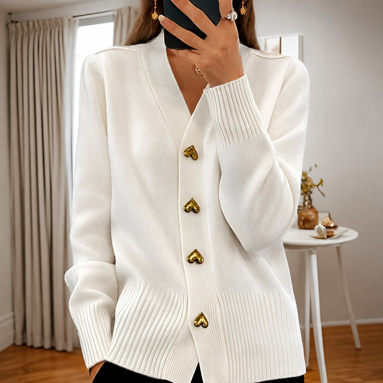 Annalee - Schicke Love Button Damenjacke