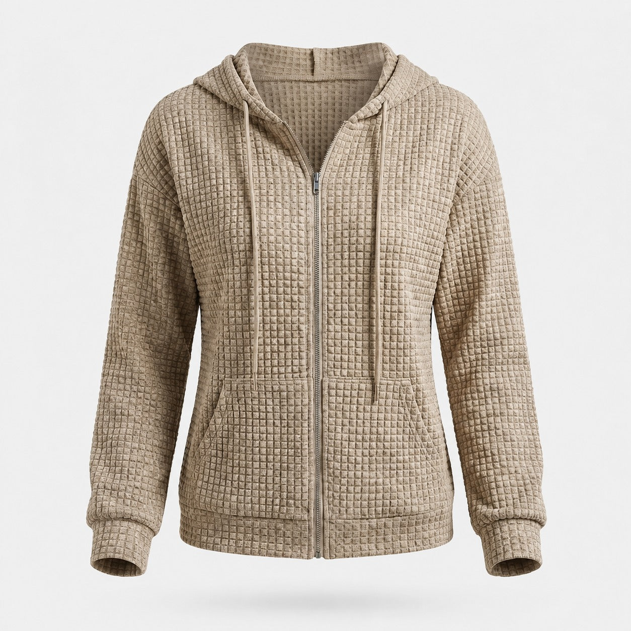 Kristel - Sweatjacke mit wabenartigem Muster