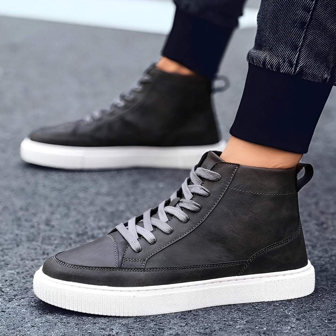 Albert - Eleganter Herren-High-Top-Sneaker