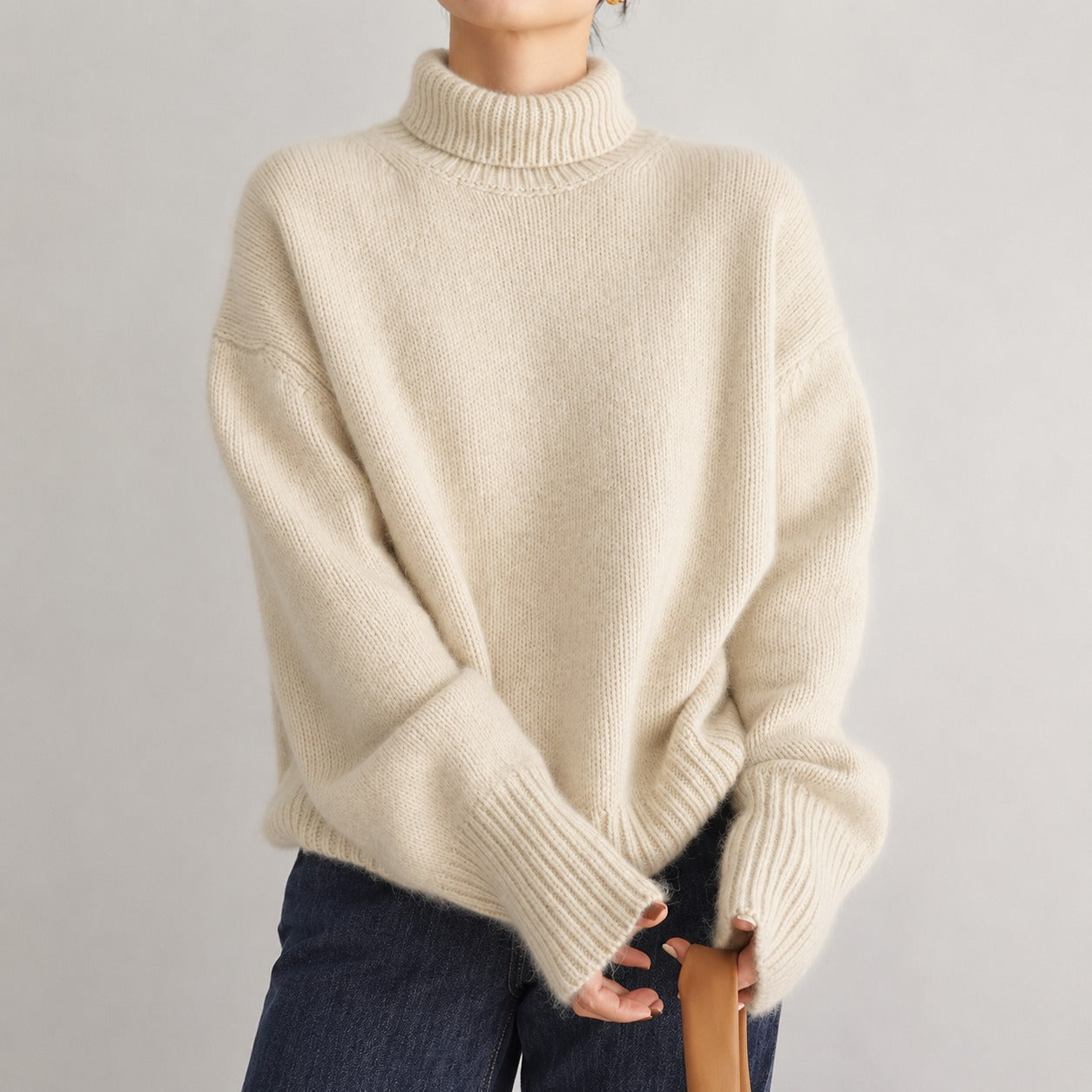Lea - Komfortabler Rollkragenpullover für Damen
