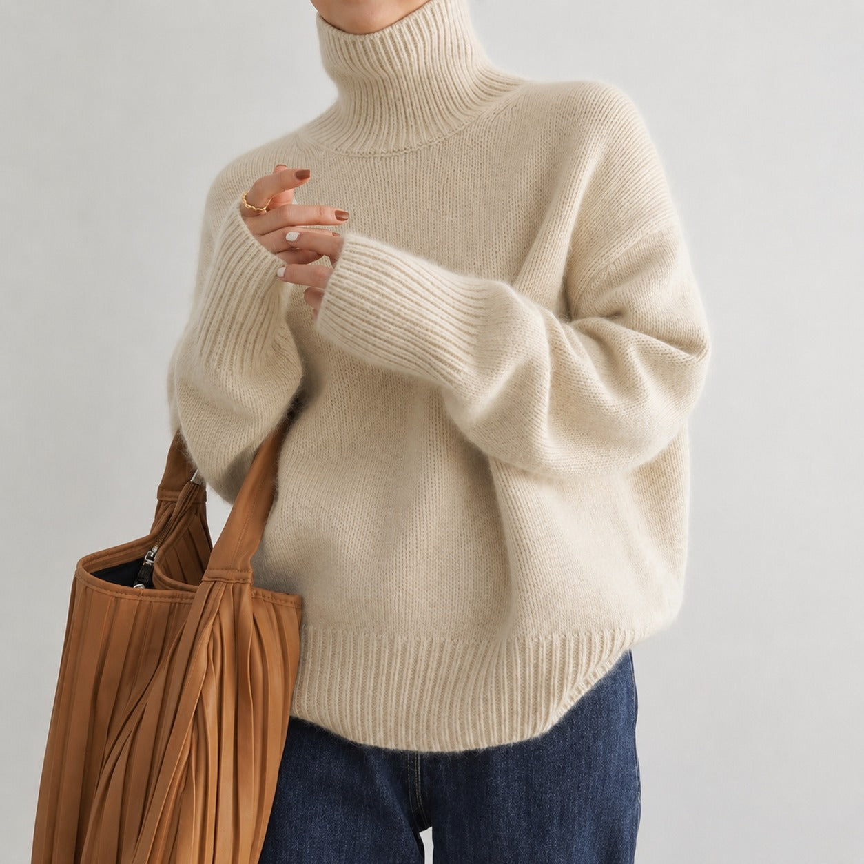 Lea - Komfortabler Rollkragenpullover für Damen