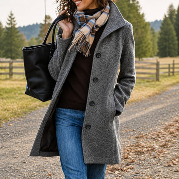 Harper - Warmer, mittellanger Mantel