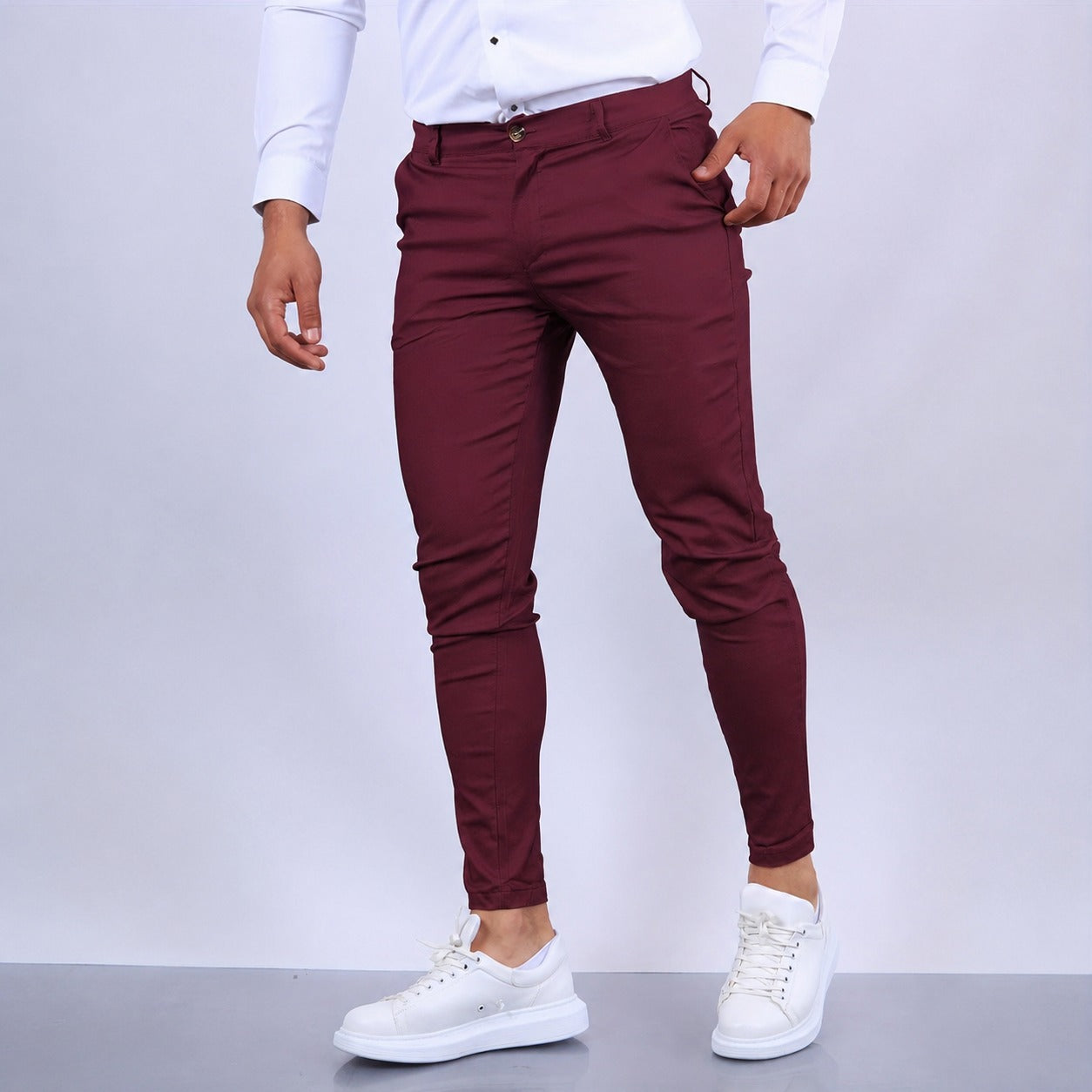 Arjun - Elegante und eng geschnittene Herren-Anzugshose