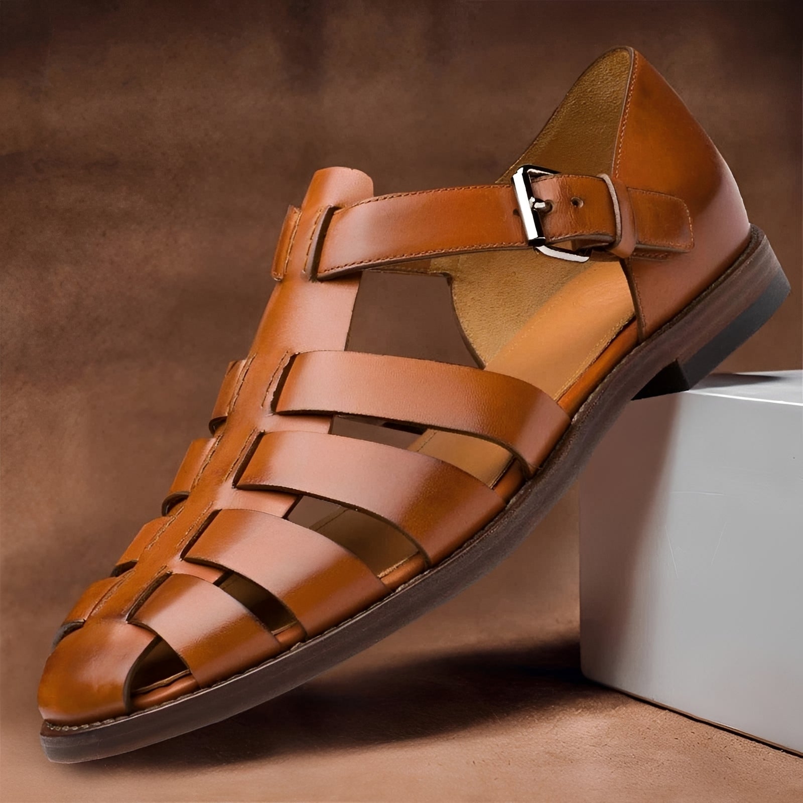 Sofronio - Klassische und komfortable Herrensandalen