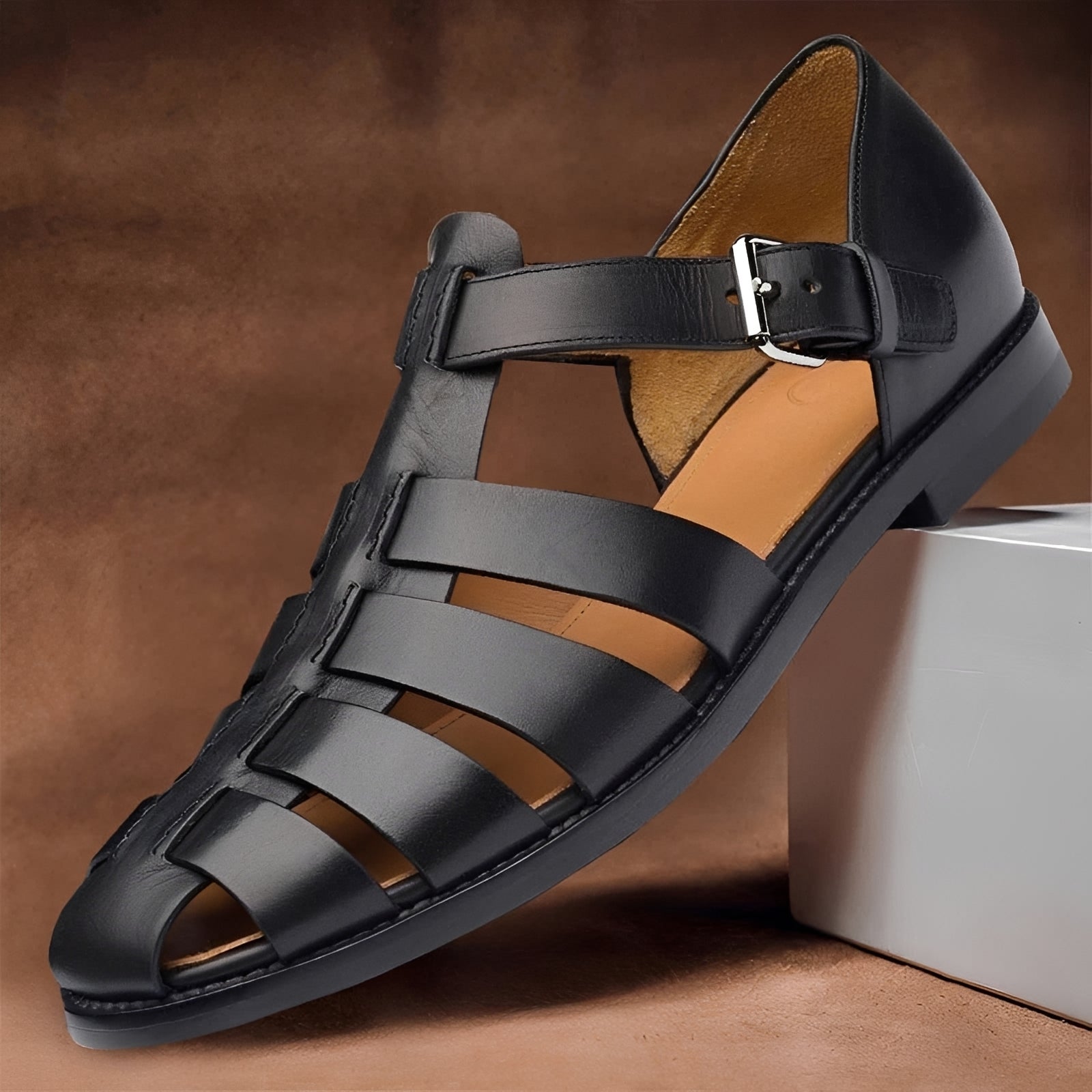 Sofronio - Klassische und komfortable Herrensandalen