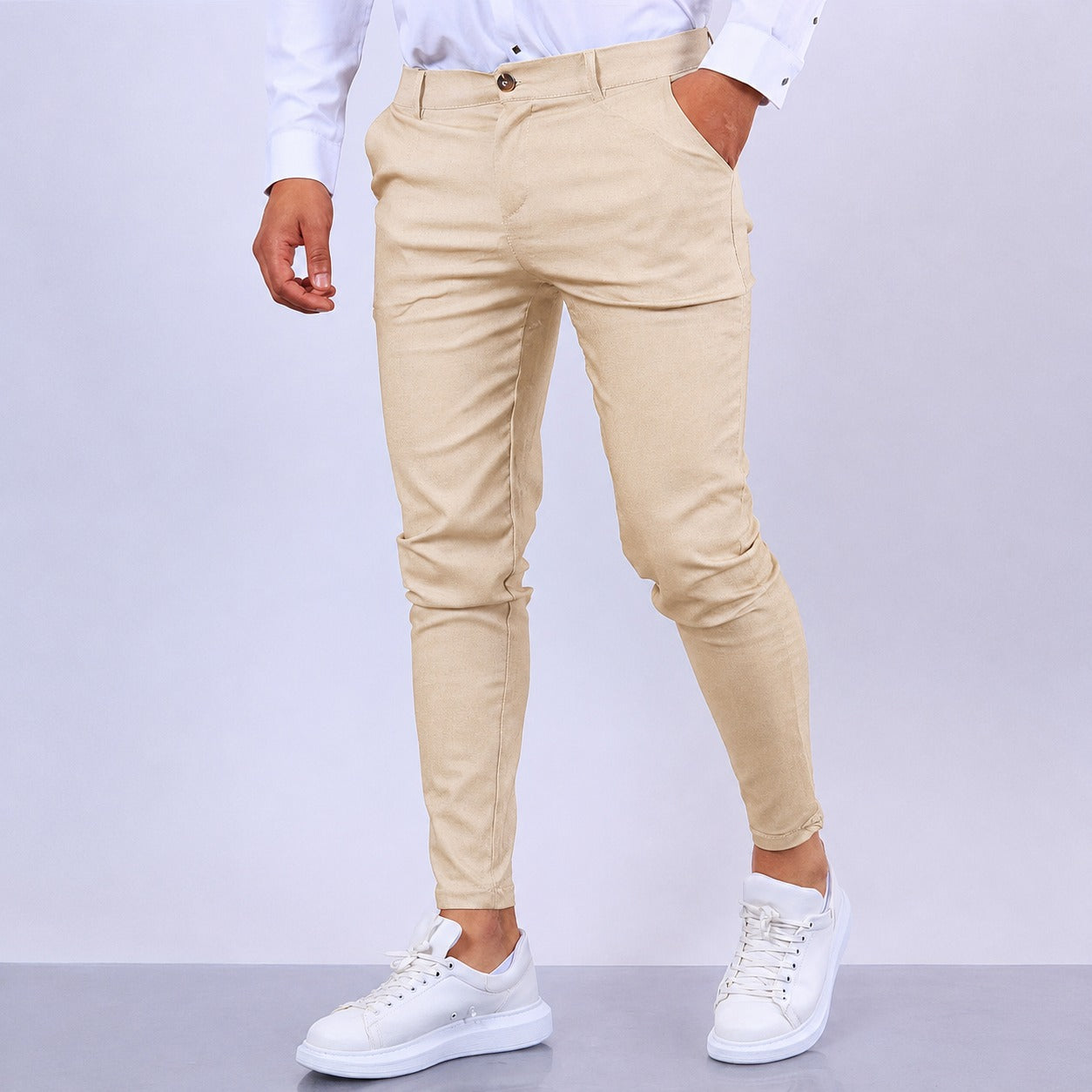 Arjun - Elegante und eng geschnittene Herren-Anzugshose
