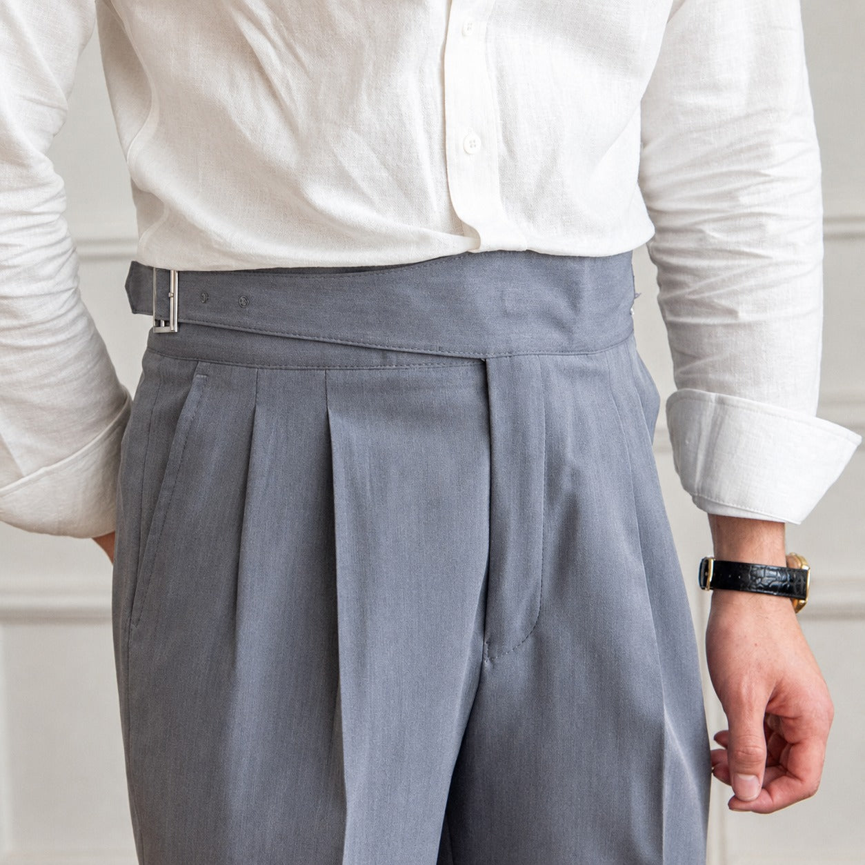 Bronson - Elegante Männerhose mit verstellbarer Schnalle