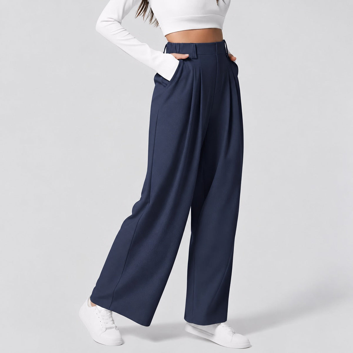 Montana - Elastische Damenhose mit geradem Schnitt