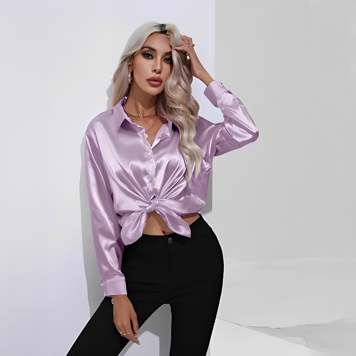 Liliane - Stilvolle Bluse mit langen Ärmeln