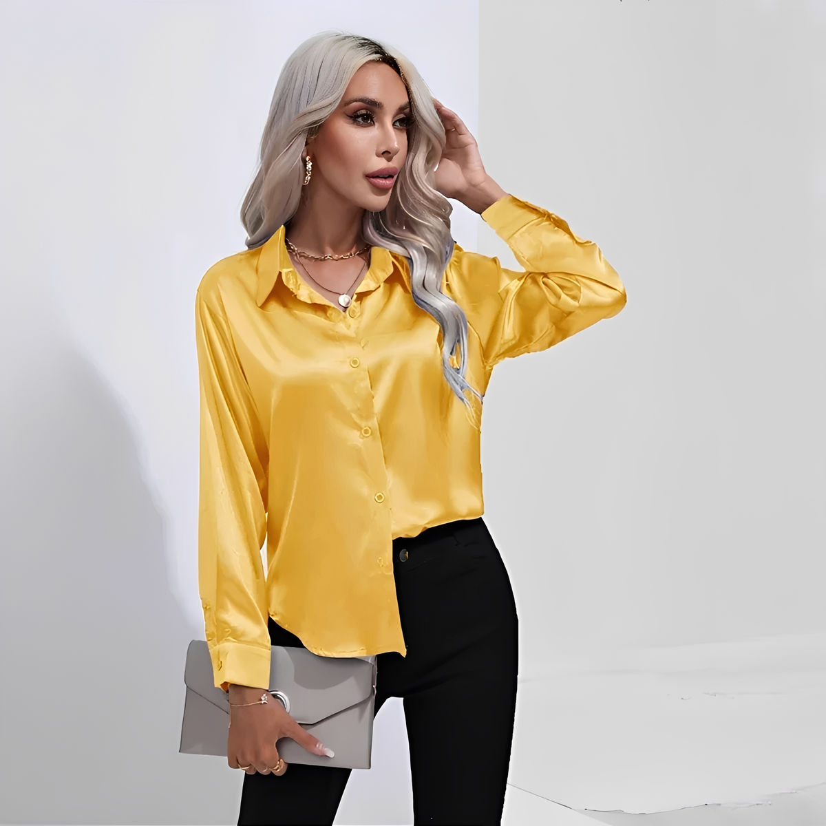 Liliane - Stilvolle Bluse mit langen Ärmeln