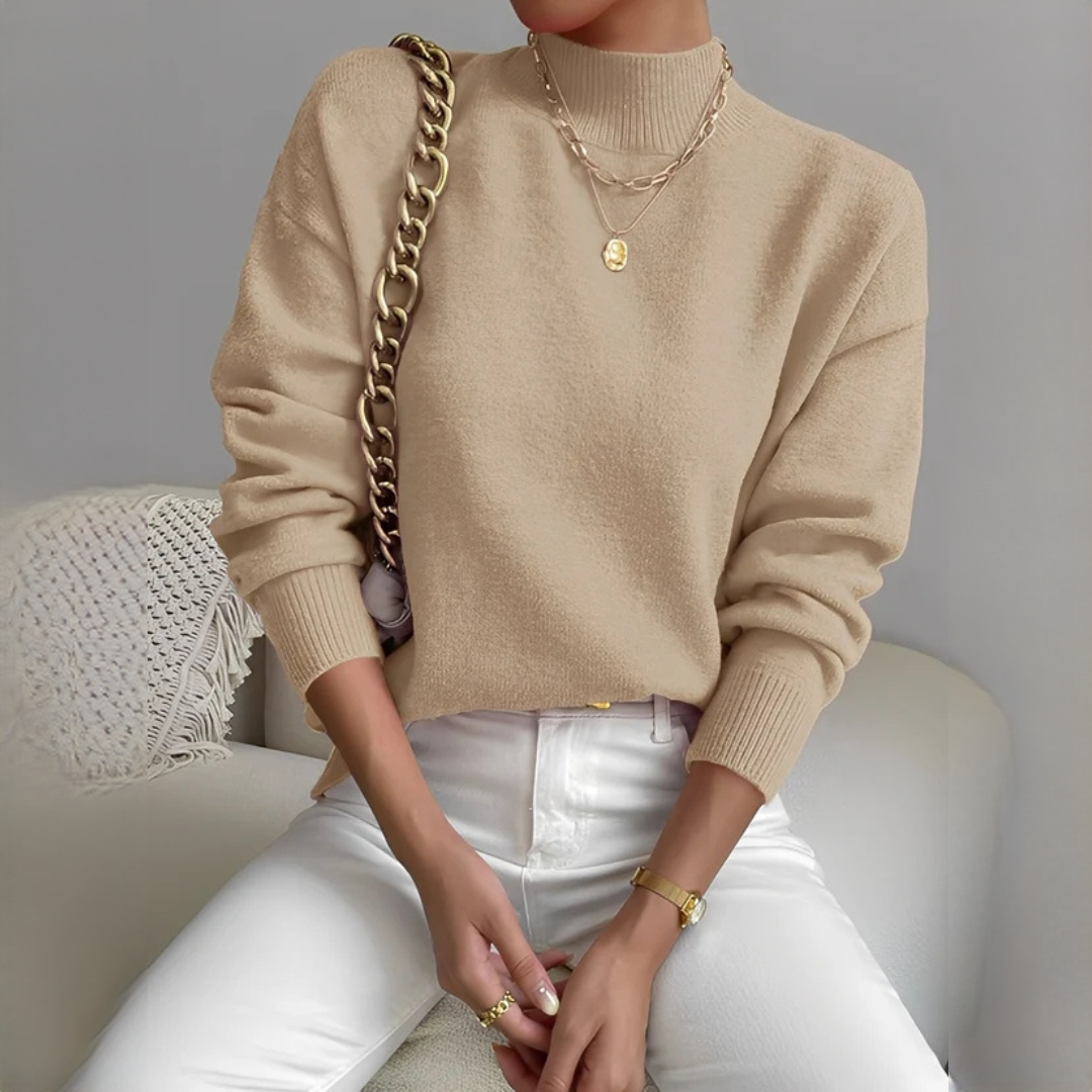 Rosbell - Stilvoller und schicker Rollkragenpullover