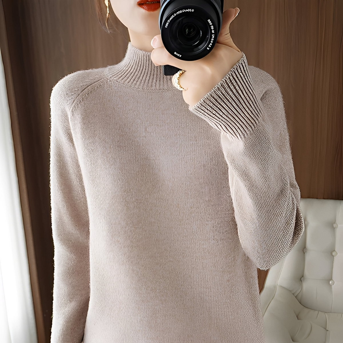 Hannie - Stilvoller und behaglicher Rollkragenpullover