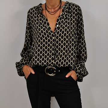 Lena - Stilvolle V-Ausschnitt-Bluse