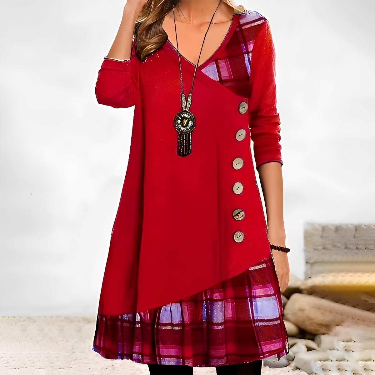 Shawnee - Schickes und bequemes Langarm-Minikleid