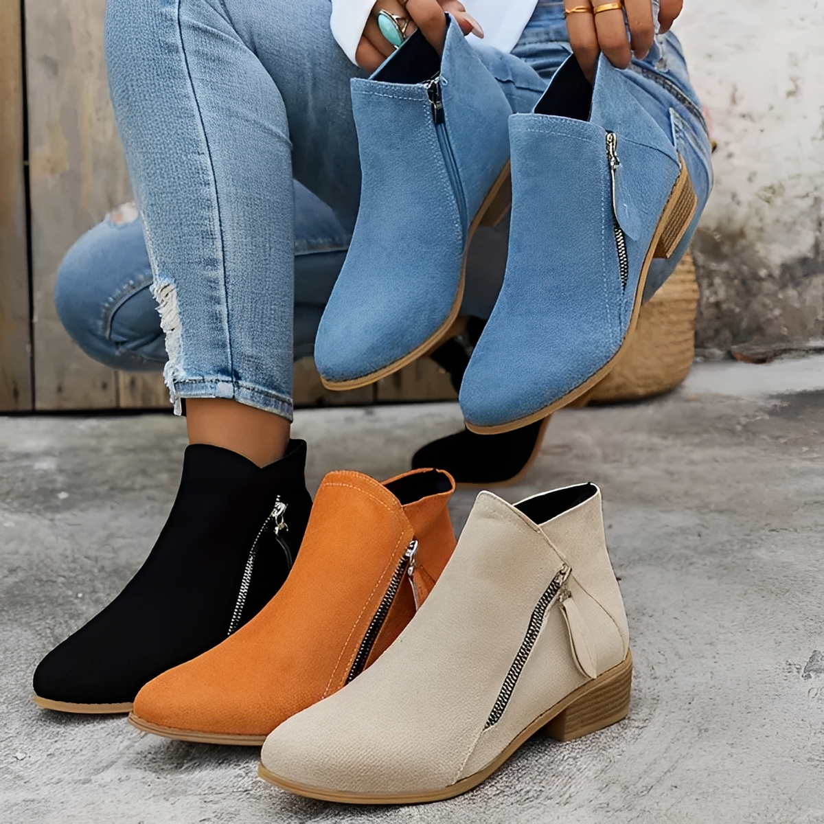 Klara - Schicke und stilvolle Stiefel mit Reißverschluss