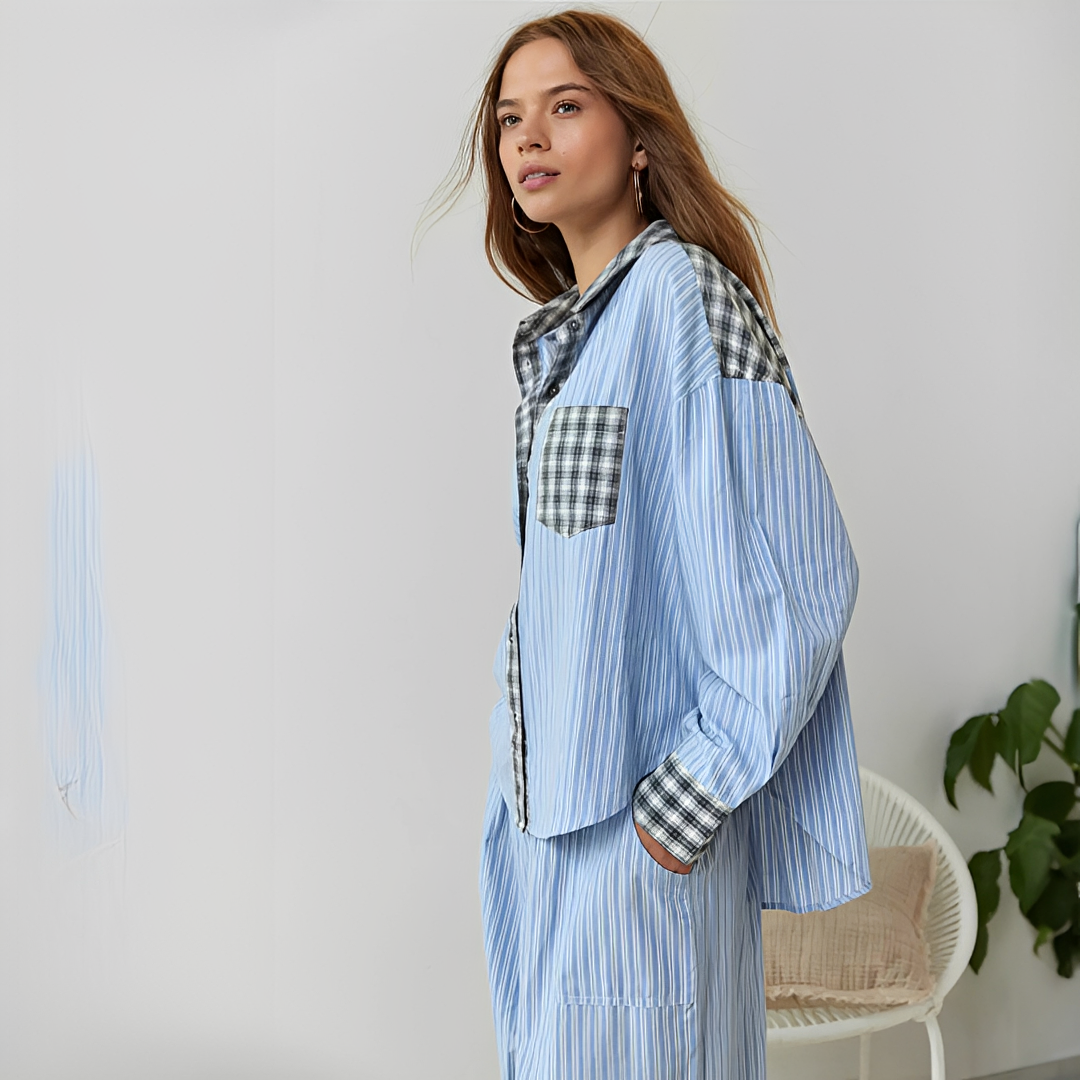 Ellenora - Komfortables und warmes Pyjama-Set