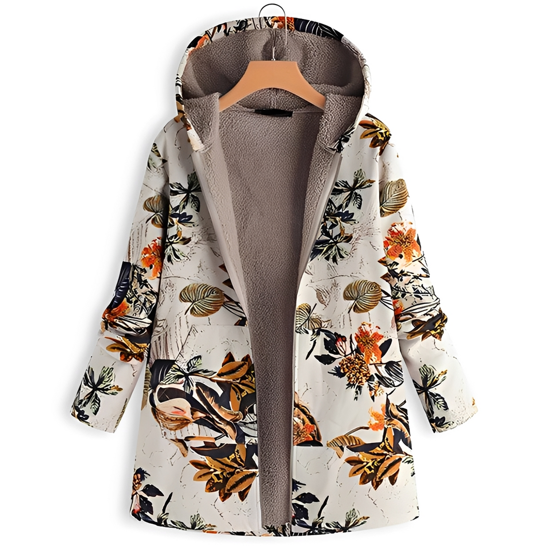 Olyvia - Vintage und kuschelige Kapuzenjacke