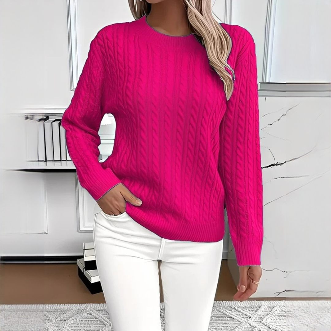 Charisse - Bequemer Rundhals-Pullover