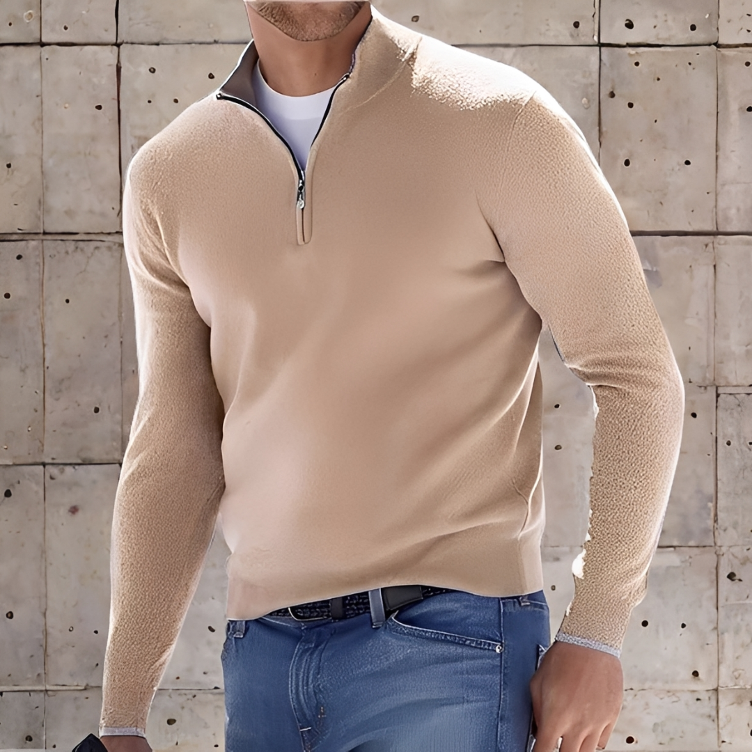 Tyries - Weicher und warmer Reißverschluss-Pullover