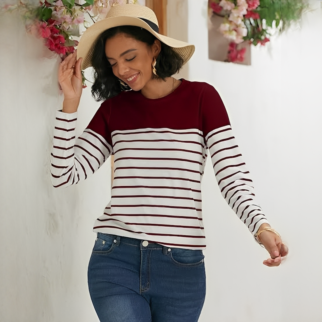 Eunice - Warmer und bequemer Streifenpullover