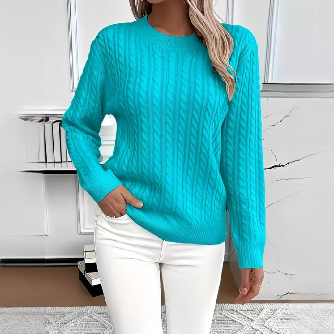 Charisse - Bequemer Rundhals-Pullover