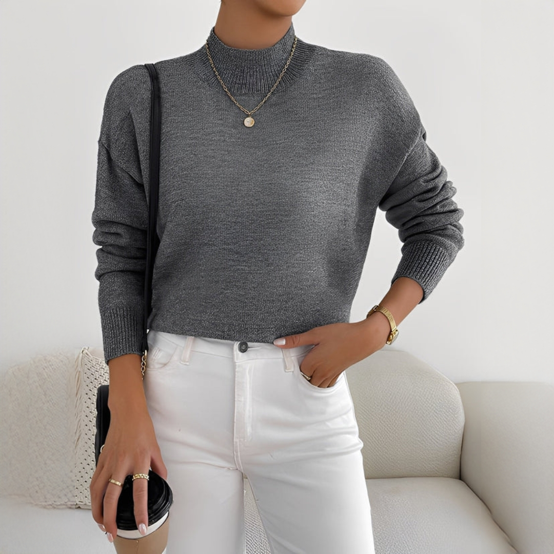 Rosbell - Stilvoller und schicker Rollkragenpullover