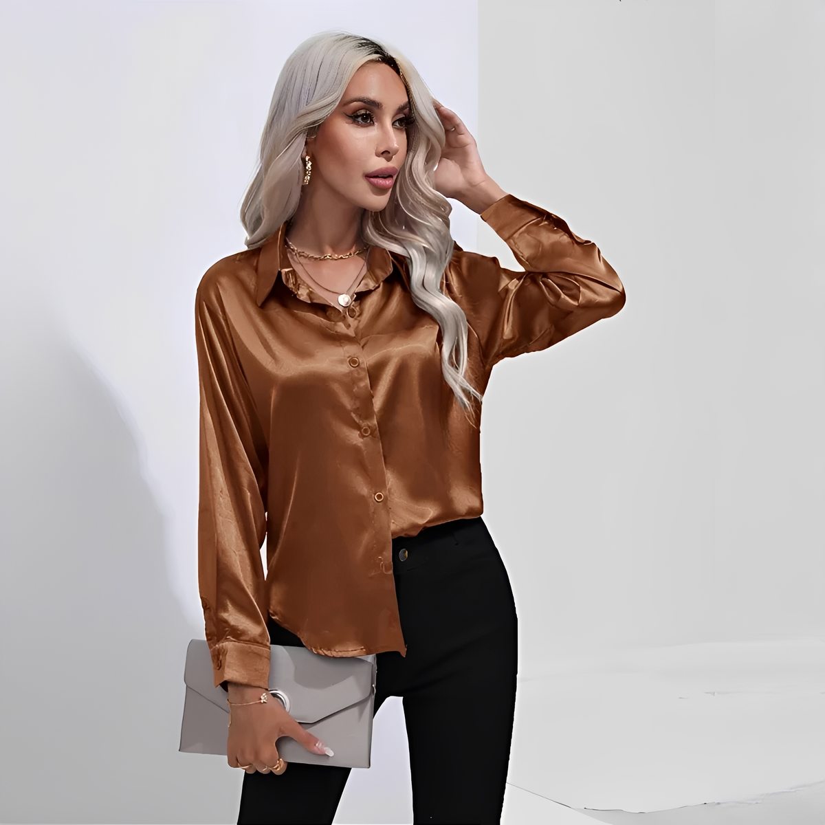 Liliane - Stilvolle Bluse mit langen Ärmeln
