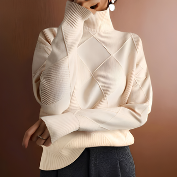 Morgan - Gemütlicher Pullover mit hohem Kragen