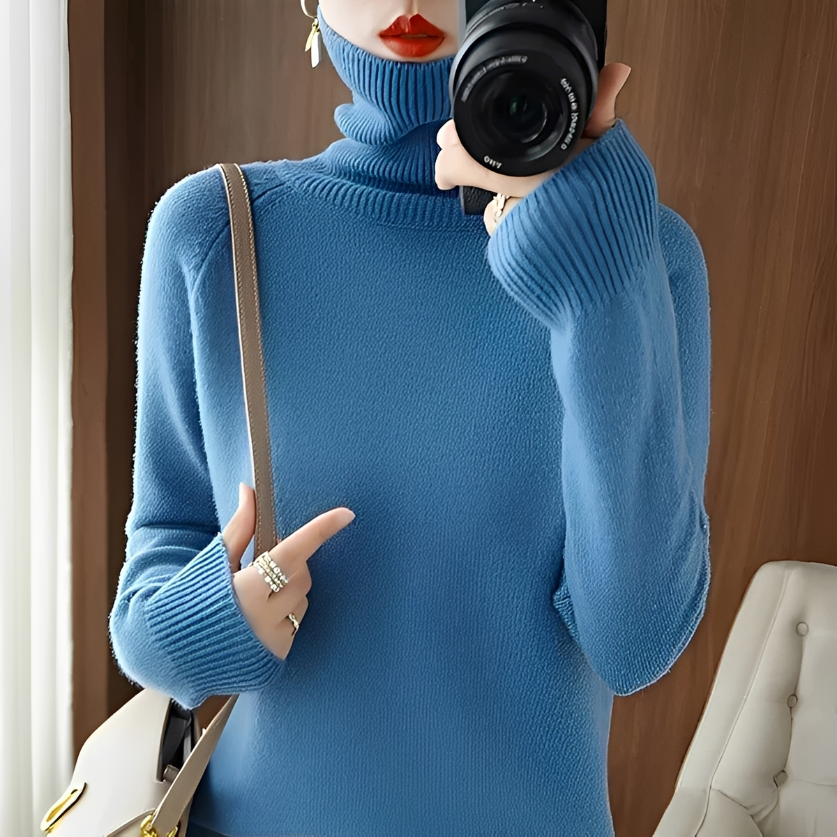 Hannie - Stilvoller und behaglicher Rollkragenpullover