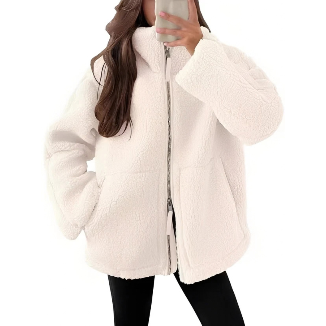 Rowena - Elegante und wärmende Jacke mit Reißverschluss