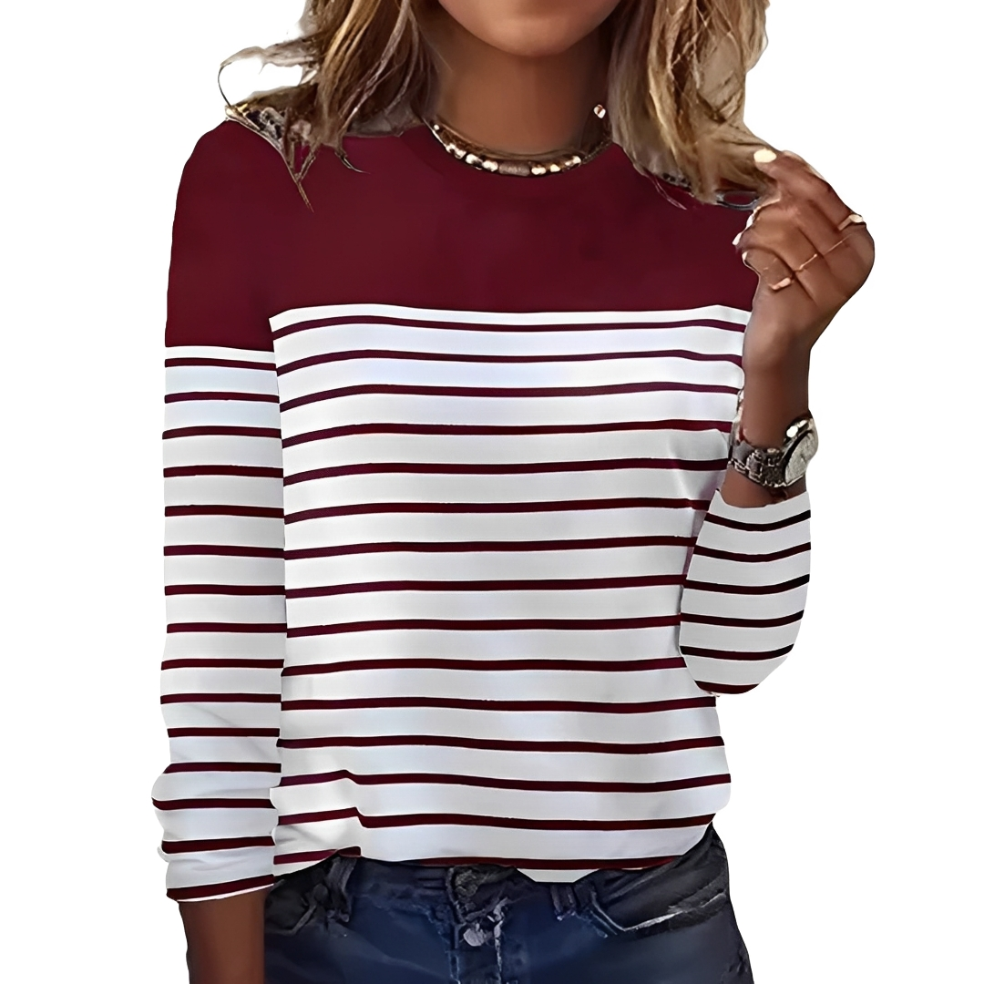 Eunice - Warmer und bequemer Streifenpullover