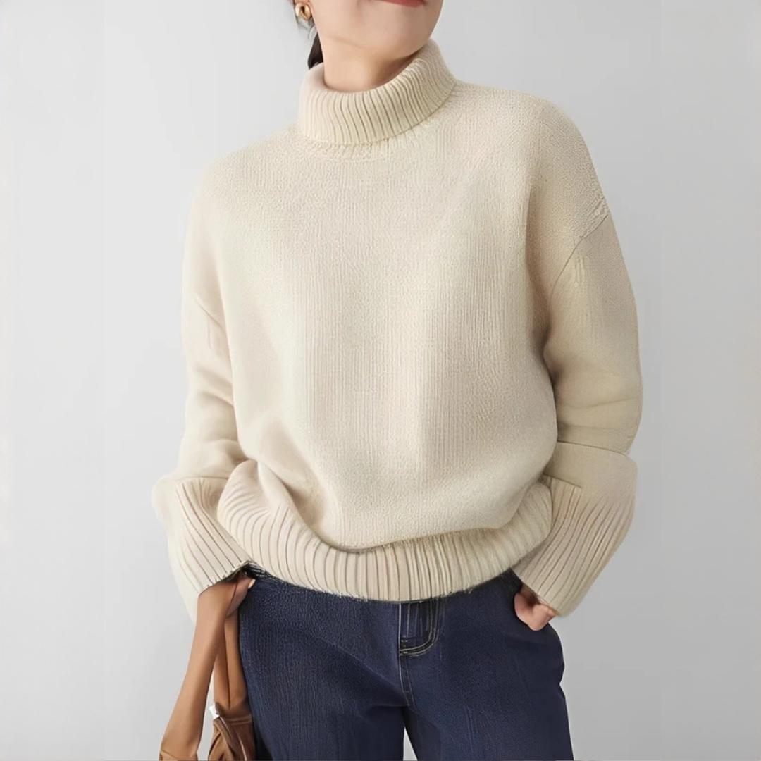 Yvonie - Flauschiger und gemütlicher Rollkragenpullover