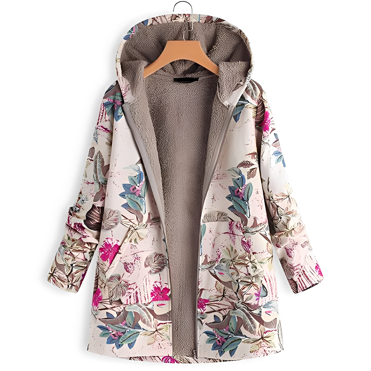 Olyvia - Vintage und kuschelige Kapuzenjacke