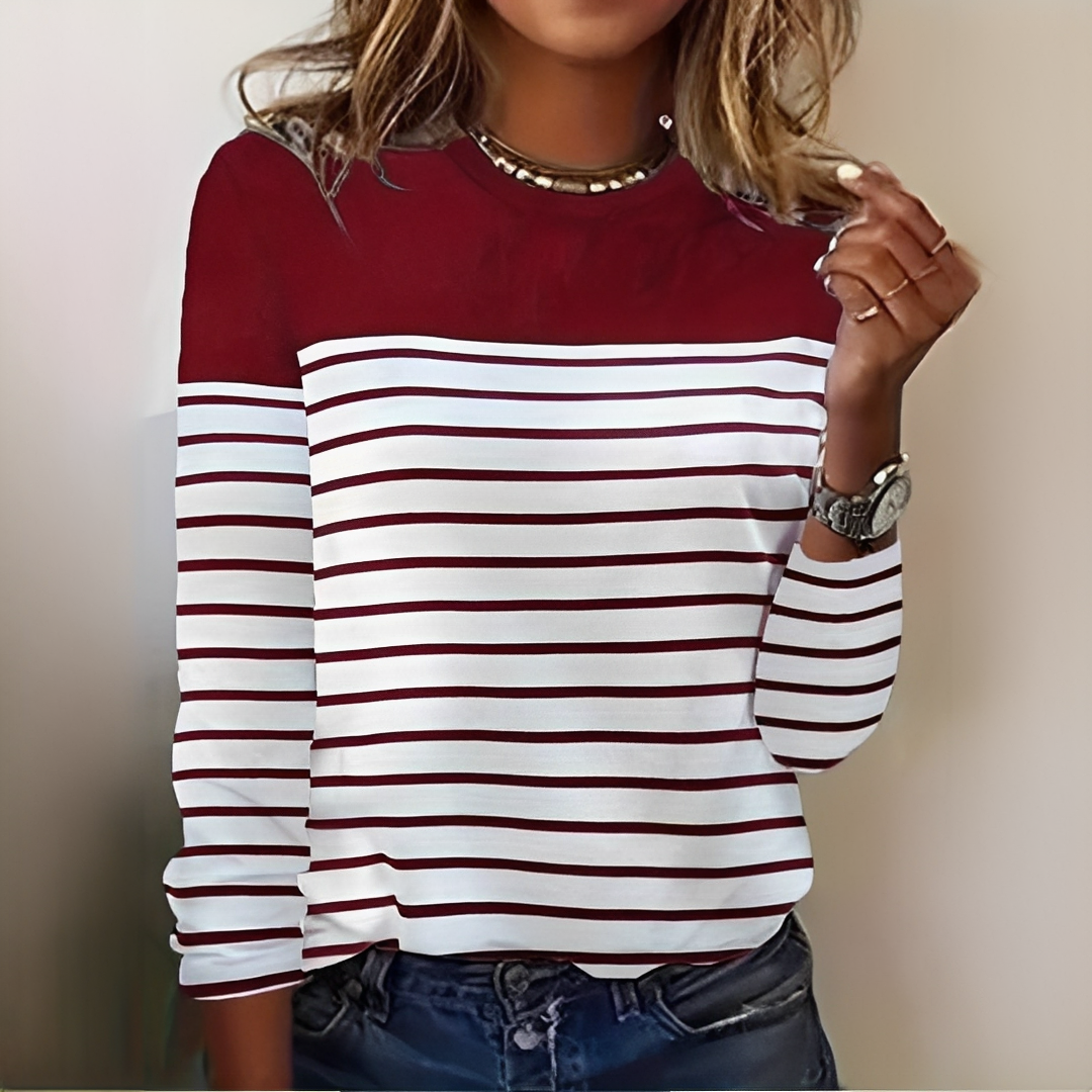 Eunice - Warmer und bequemer Streifenpullover
