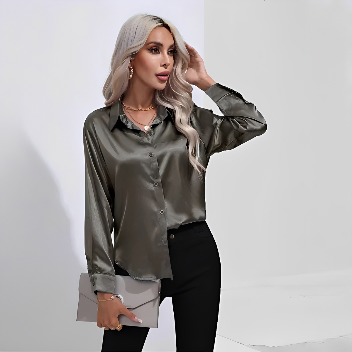 Liliane - Stilvolle Bluse mit langen Ärmeln