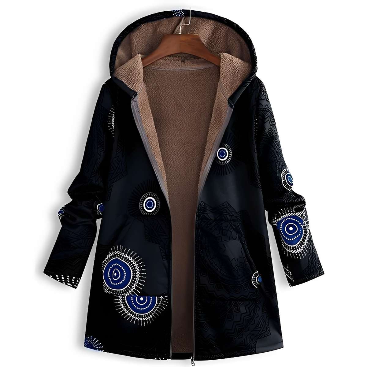 Olyvia - Vintage und kuschelige Kapuzenjacke