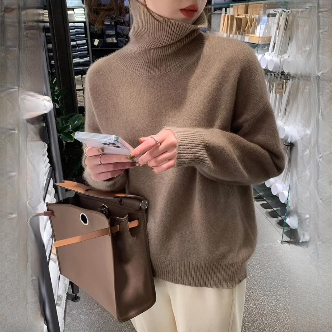 Yvonie - Flauschiger und gemütlicher Rollkragenpullover