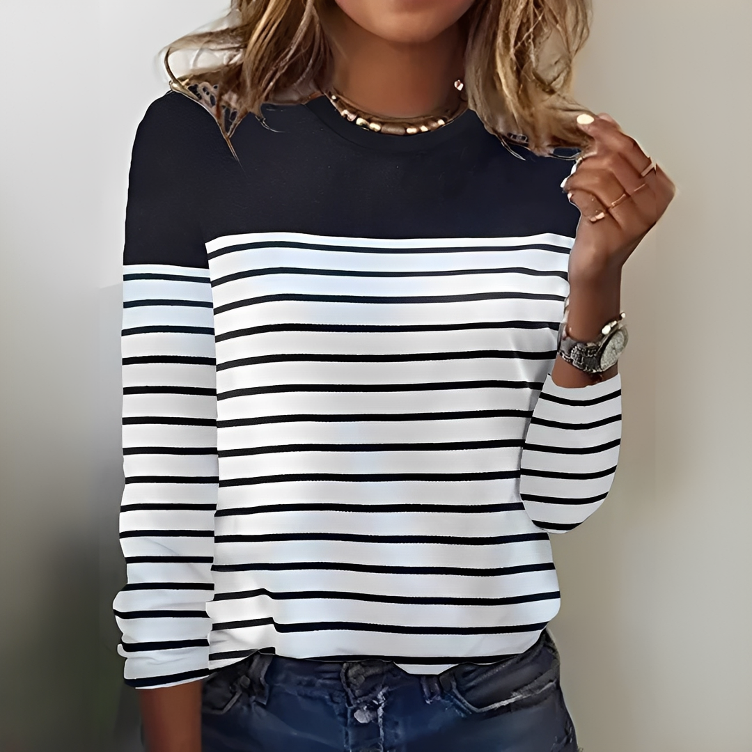 Eunice - Warmer und bequemer Streifenpullover