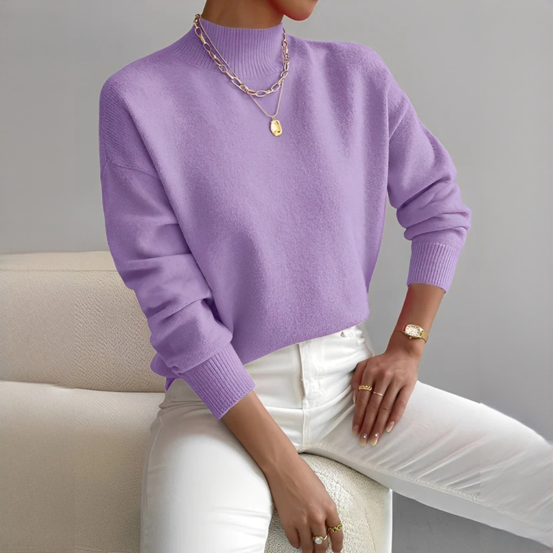 Rosbell - Stilvoller und schicker Rollkragenpullover
