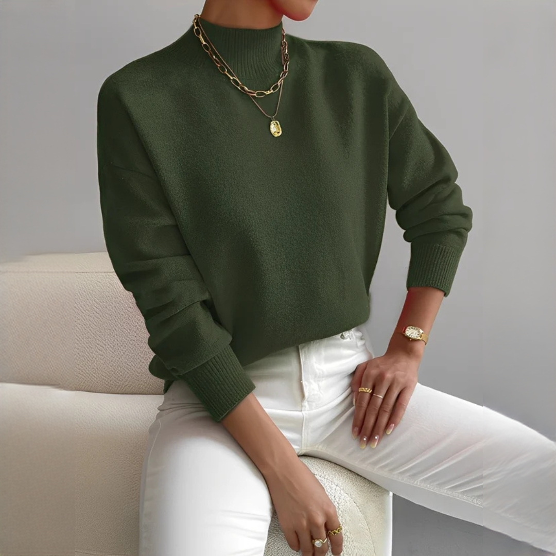 Rosbell - Stilvoller und schicker Rollkragenpullover