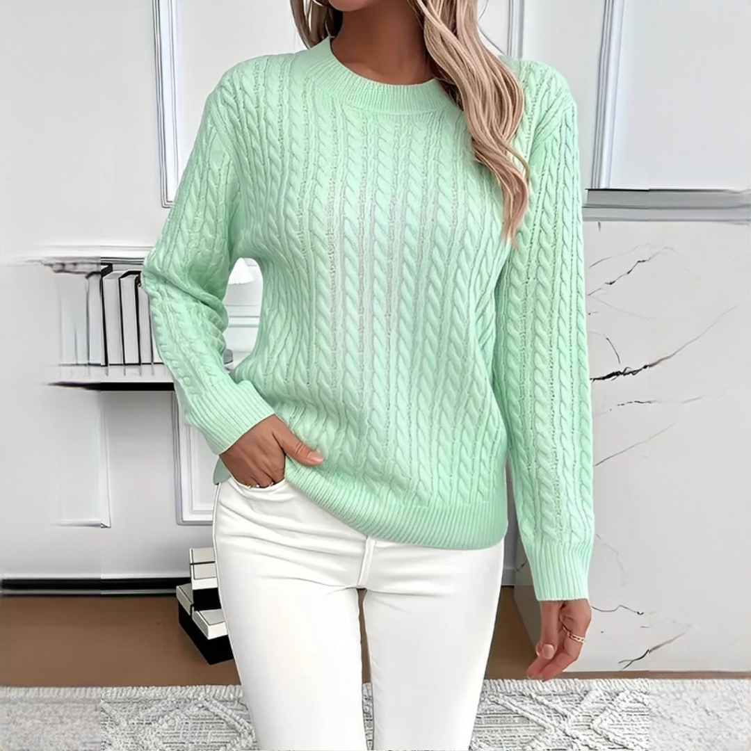 Charisse - Bequemer Rundhals-Pullover
