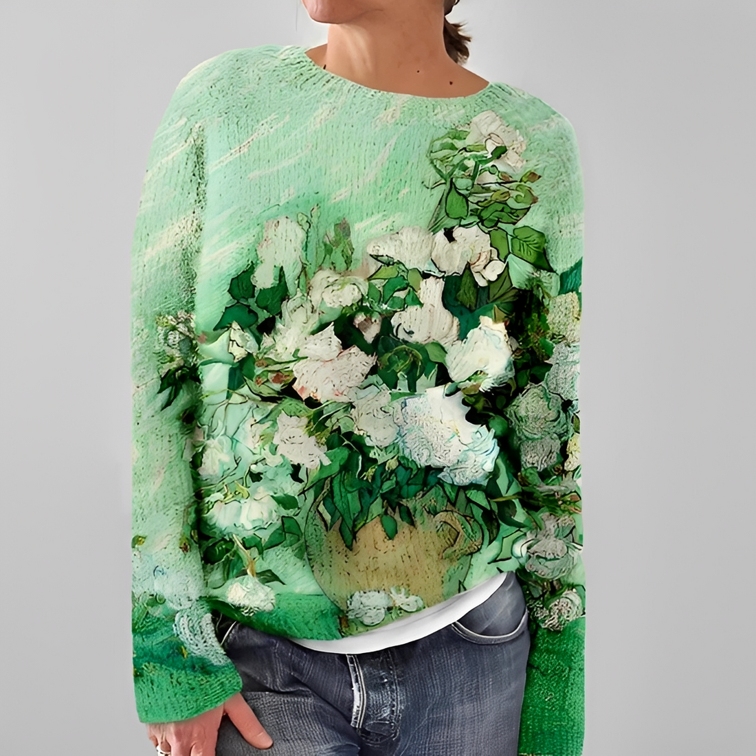 Liliane - Stilvoller Pullover mit Rundhalsausschnitt