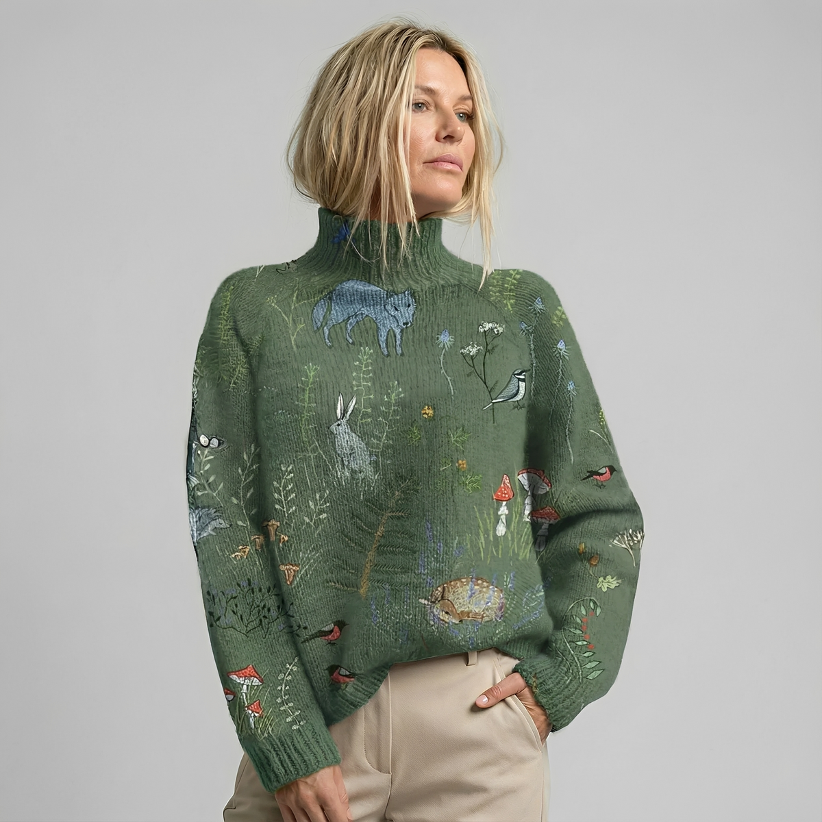 Amy - Schicker Rollkragenpullover