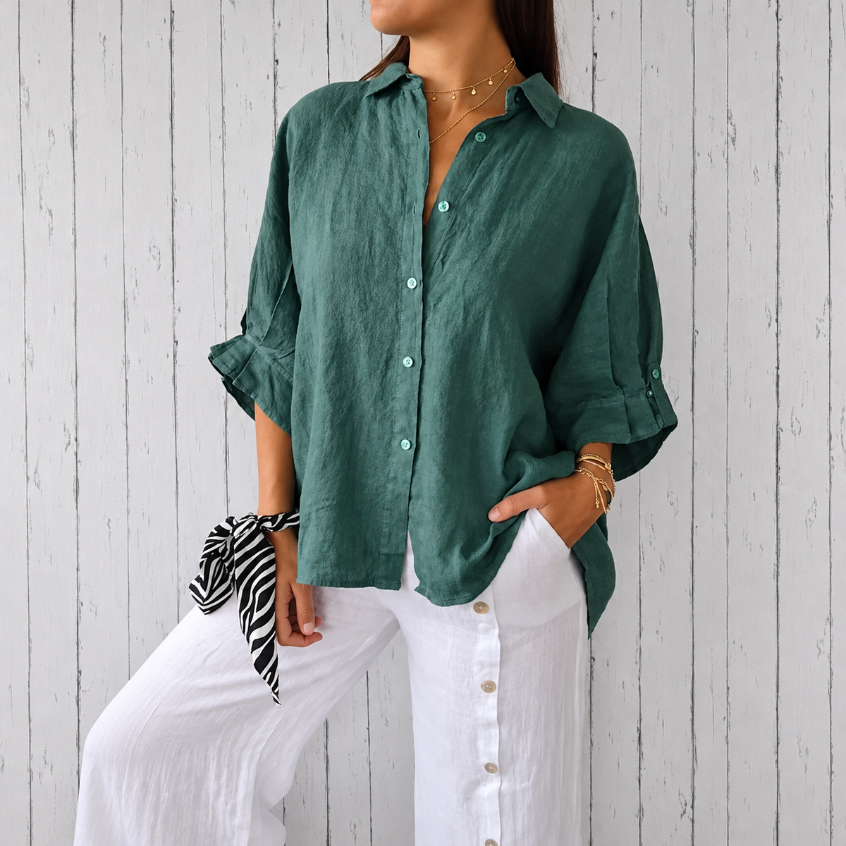 Madison - Stilvolle Bluse mit klassischem Schnitt und Knöpfen