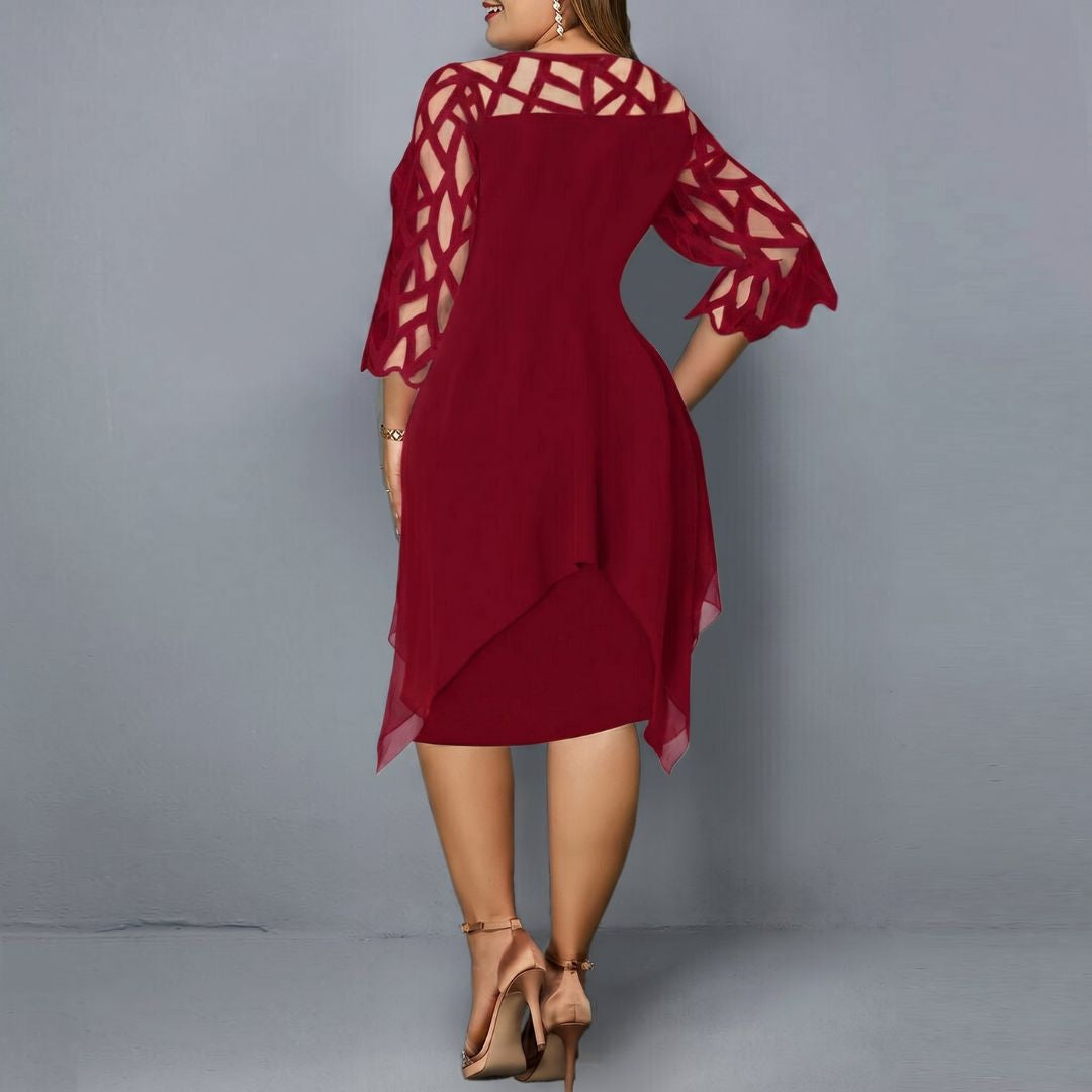 Annika – Kleid mit cut-out Ärmeln und femininer Passform