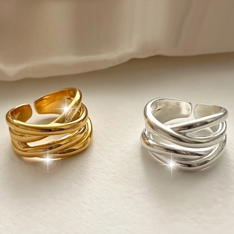 Riley – Geometrischer Ring romantischer Liebe