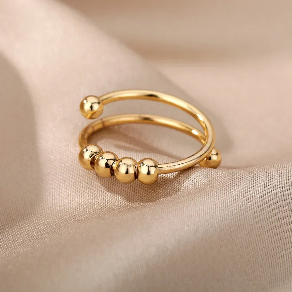 Maelis – Anti-Stress-Ring mit drehbaren Perlen