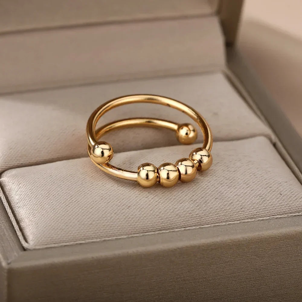 Maelis – Anti-Stress-Ring mit drehbaren Perlen