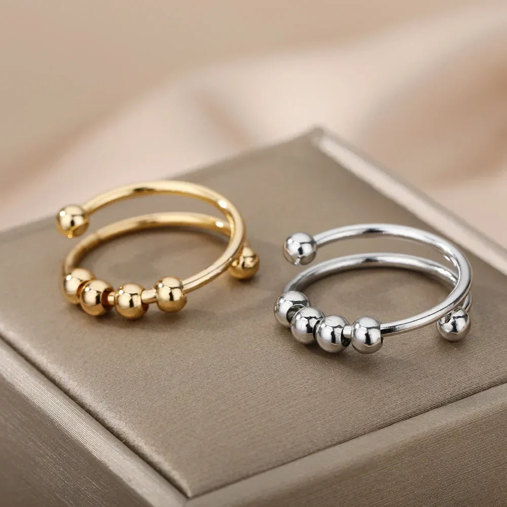 Maelis – Anti-Stress-Ring mit drehbaren Perlen